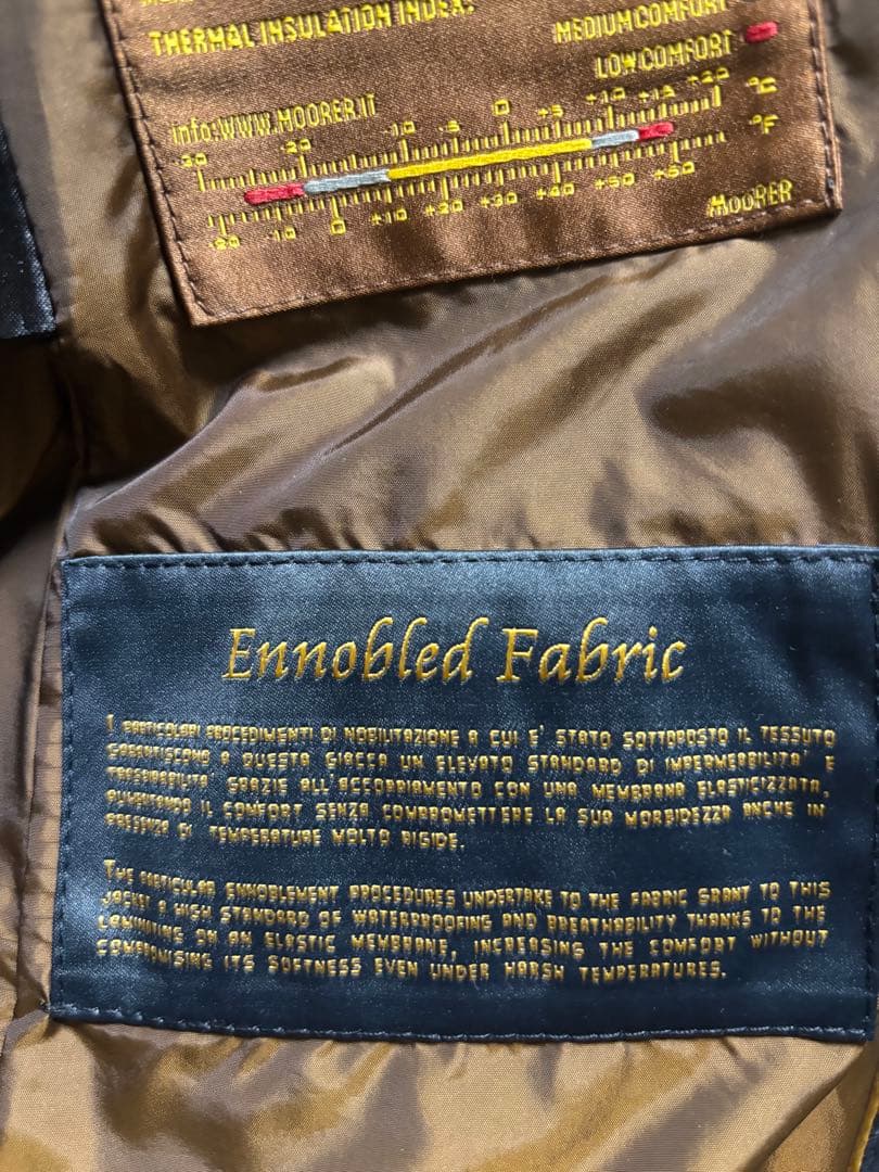 Moorer ネイビー ダウンジャケット