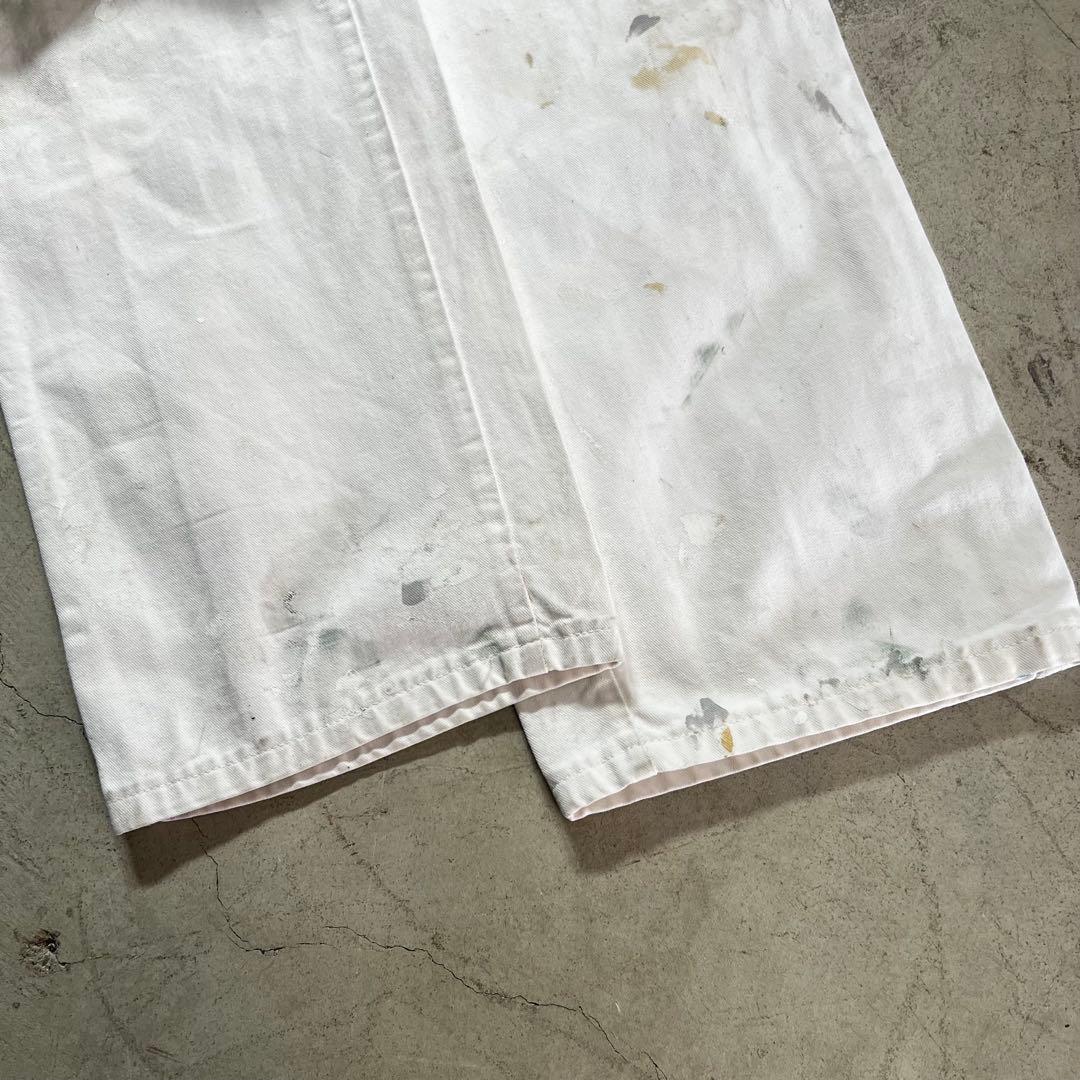 DICKIES ペンキ グランジ ホワイト ペインターパンツ W36