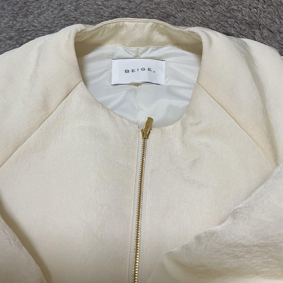 【24AW】ベイジ　ブルゾン　ホワイト