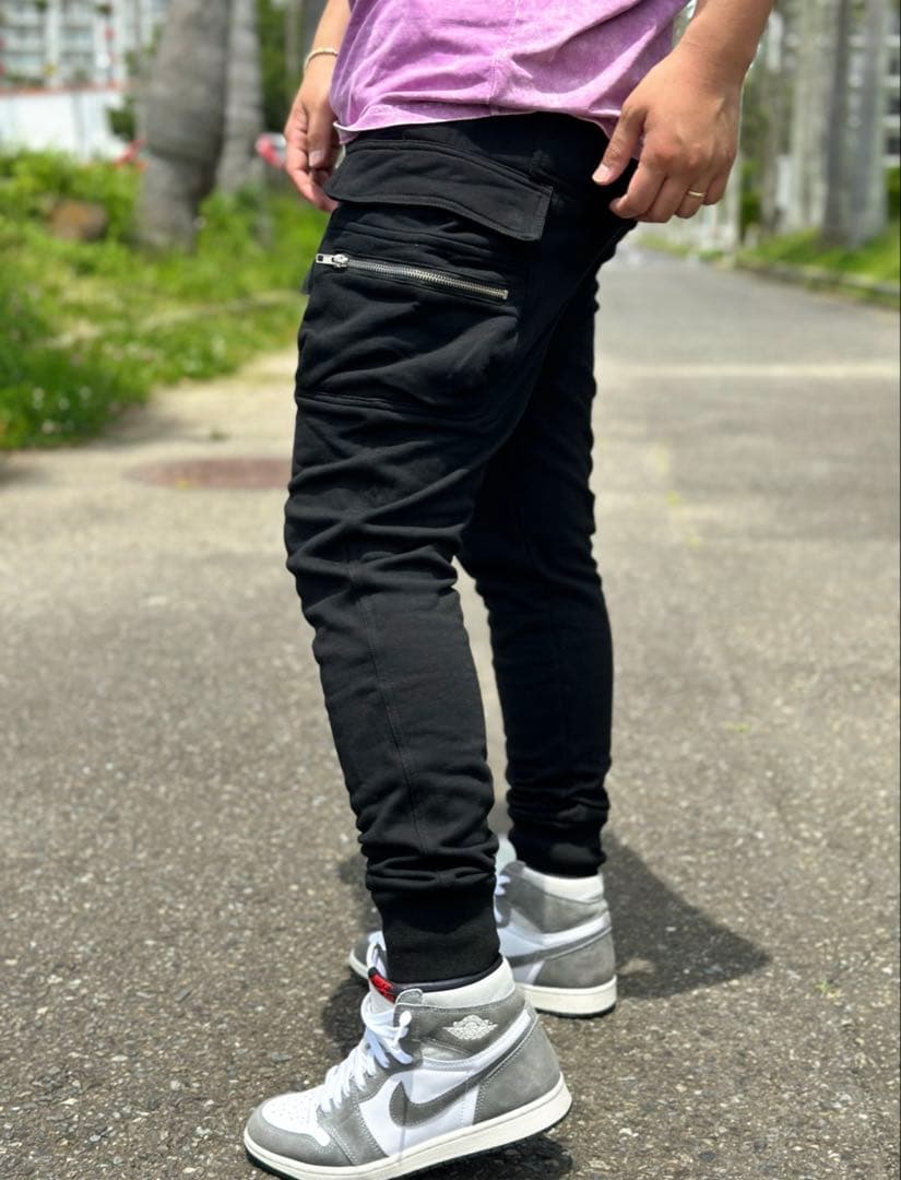 La mer surf スリムフィットカーゴパンツ ブラック