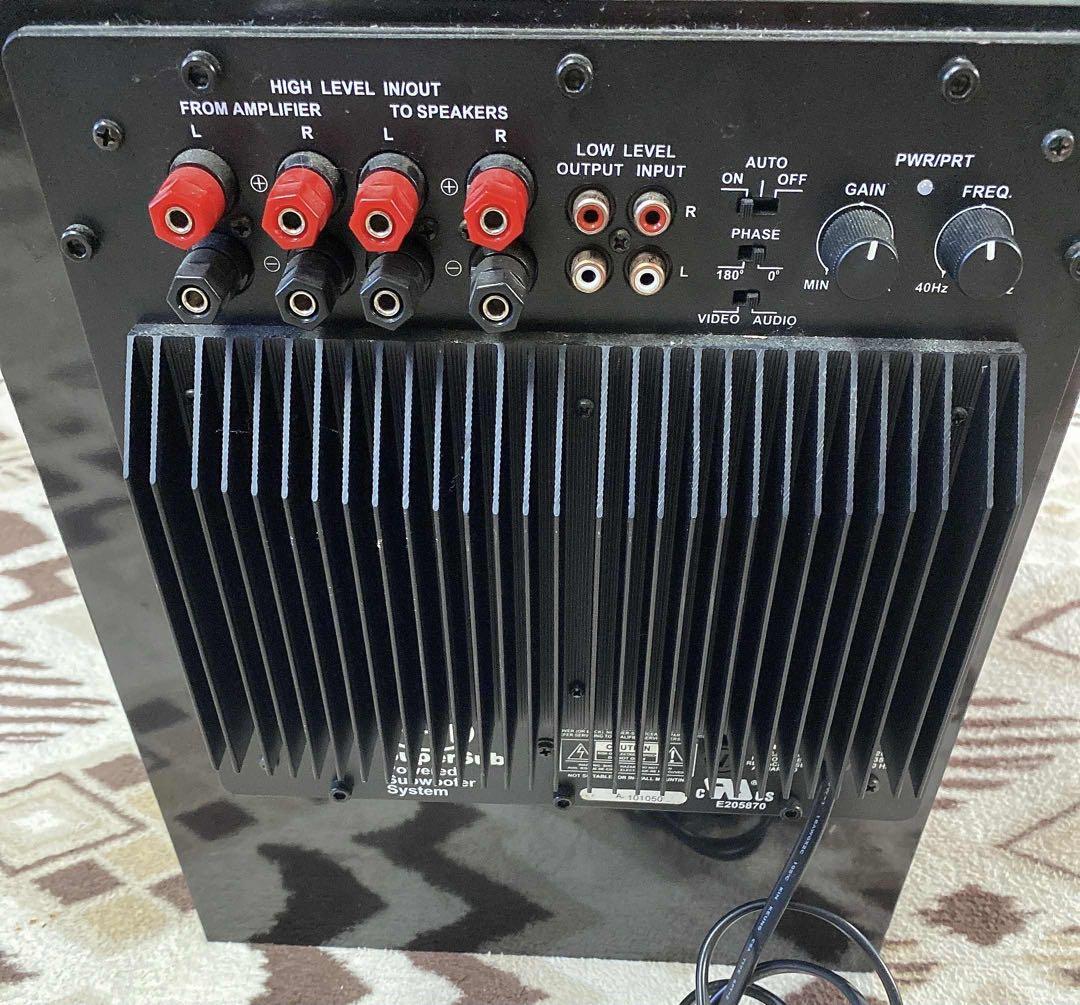 ウーファー 黒色 ゲイン調整機能付き