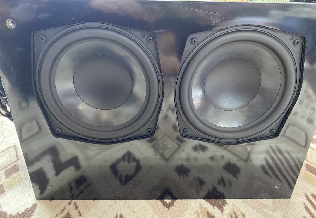 ウーファー 黒色 ゲイン調整機能付き