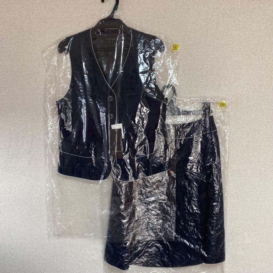 【未使用品】パトリックコックス 事務服 9号 ベスト スカート パトリックニット