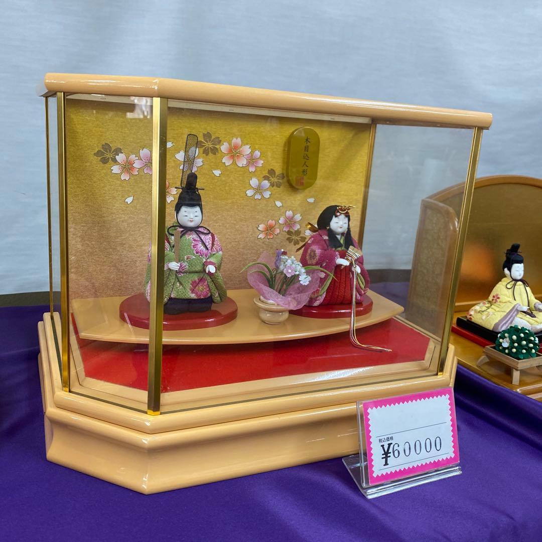 ガラスケース付きひな人形
