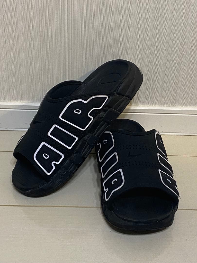 値下げ可NIKE モアテン サンダル ブラック AIR MORE UPTEMPO