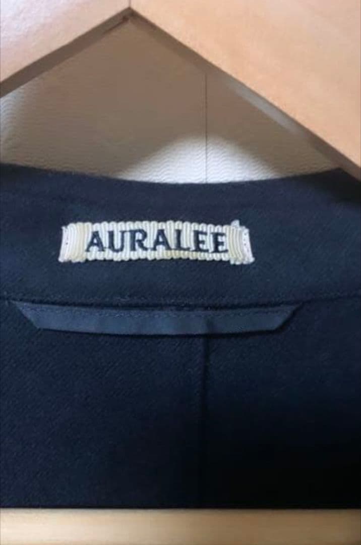 auralee　オーラリーライトメルトンジャケット　ネイビー　4