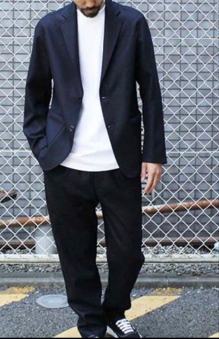 auralee　オーラリーライトメルトンジャケット　ネイビー　4