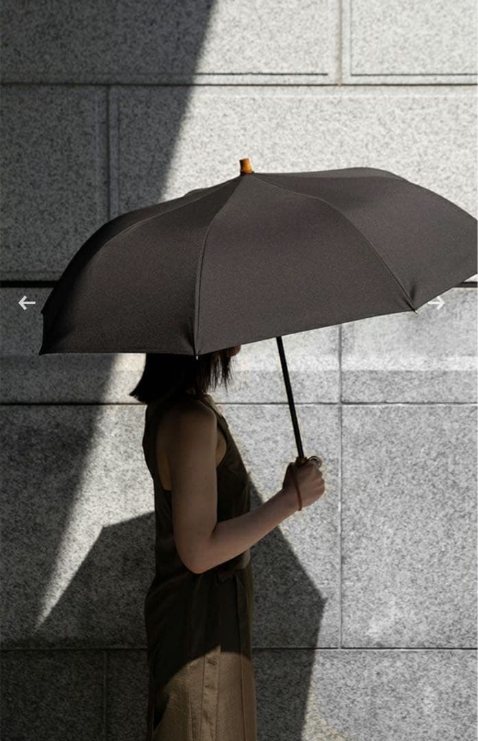 ［新品］2段EASY 折りたたみ日傘(55cm)/ニュートラル untule