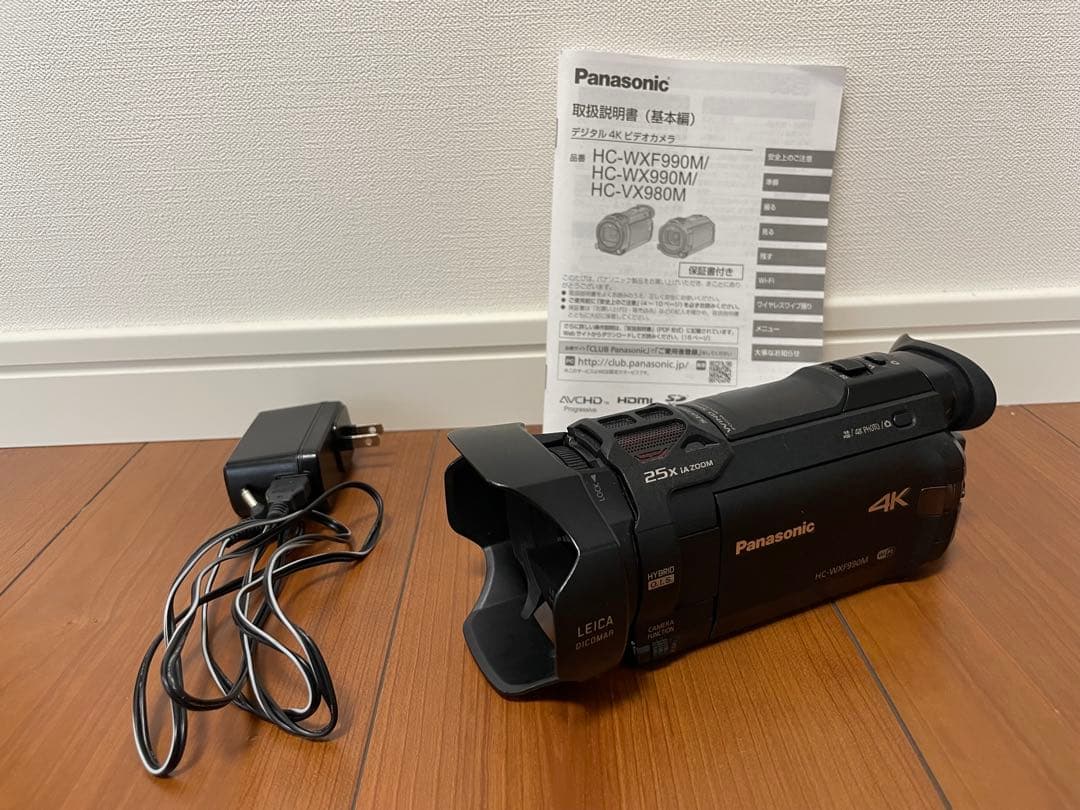 【ジャンク品】Panasonic HC-WXF990M 4Kビデオカメラ本体