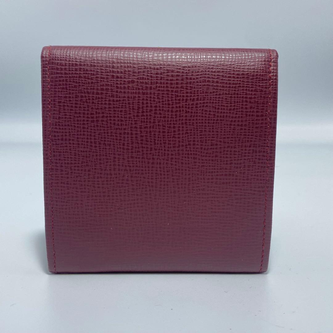 新品、未使用　Cartier ケース　バーガンディ　ゴールド金具