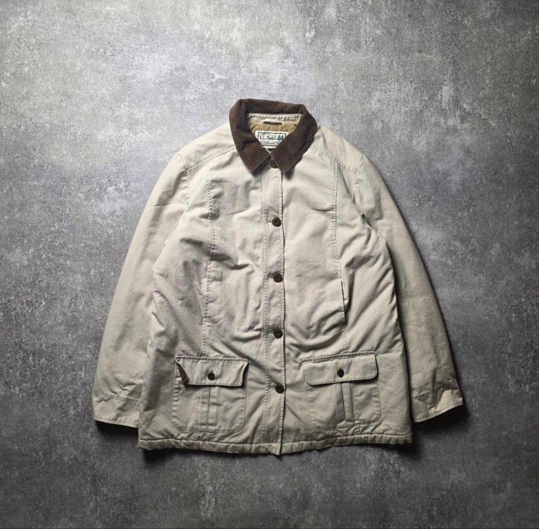 L.L.Beanエルエルビーンハンティングジャケット襟・袖裏コーデュロイ　L