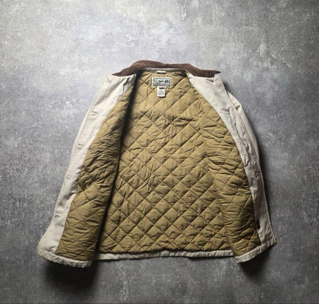 L.L.Beanエルエルビーンハンティングジャケット襟・袖裏コーデュロイ　L