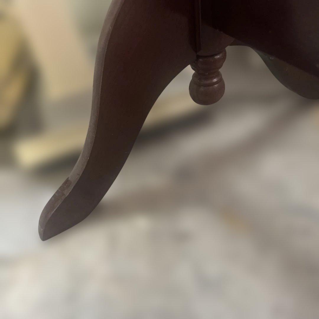 木製オーバルスタンドミラー