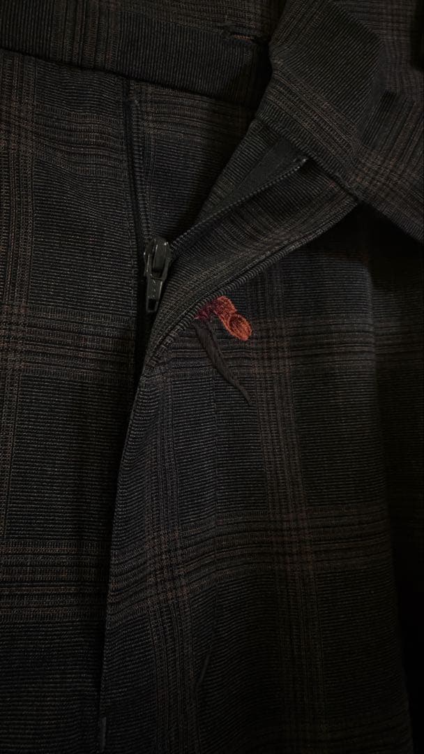 Ameri VINTAGE CHECK FLOWER PAPA JACKET 赤