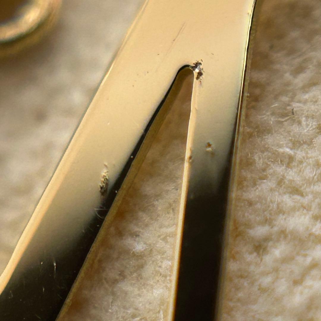 【難あり】18金 イニシャル アルファベット M トップ ヘッド チャーム 新品