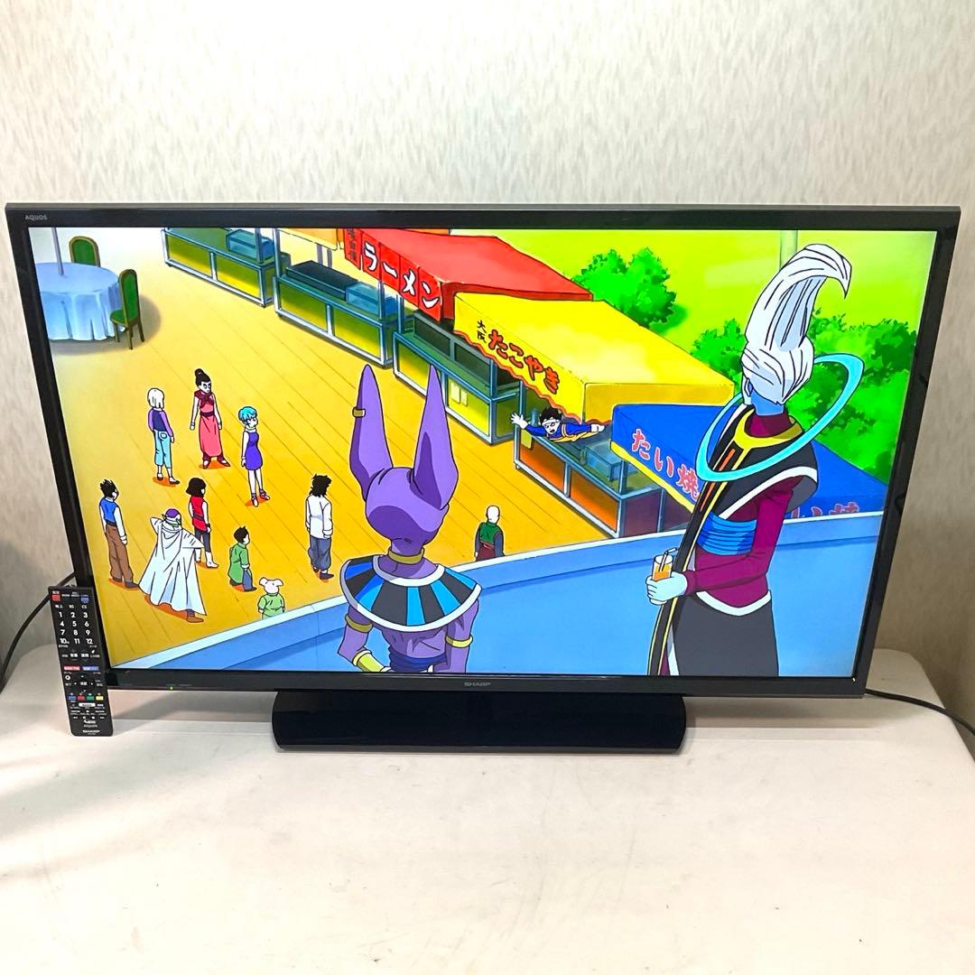 【しゅうゆう】美品裏録対応40型 シャープ 液晶テレビ アクオス フルHD