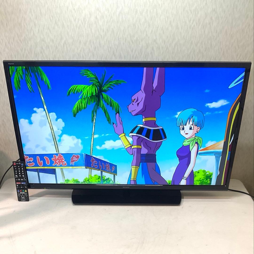 【しゅうゆう】美品裏録対応40型 シャープ 液晶テレビ アクオス フルHD