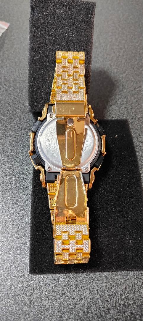 shotG-SHOCK カスタム ジルコニアGA110GB ゴールド腕時計