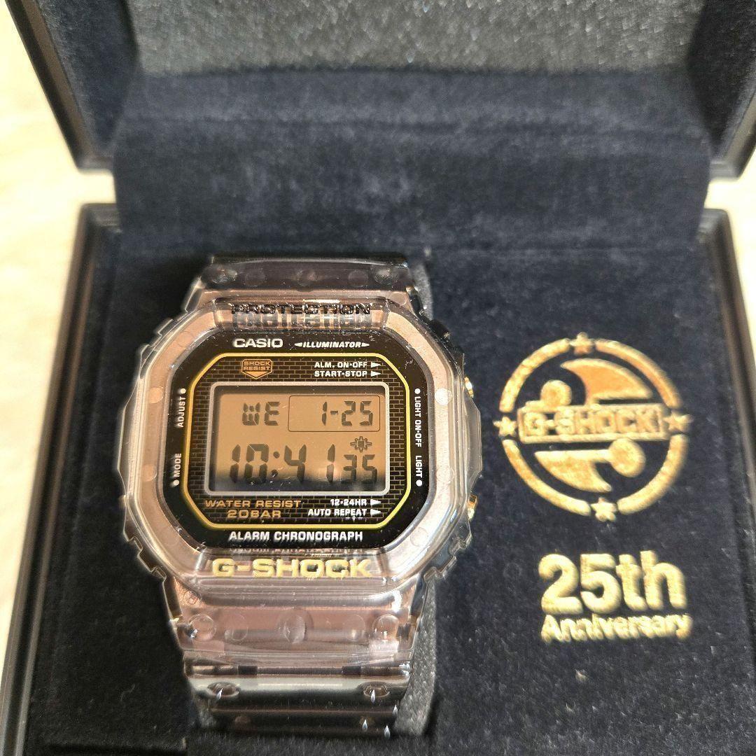 極美品 G-SHOCK DW-5025D 25周年限定 ゴールド メタルケース