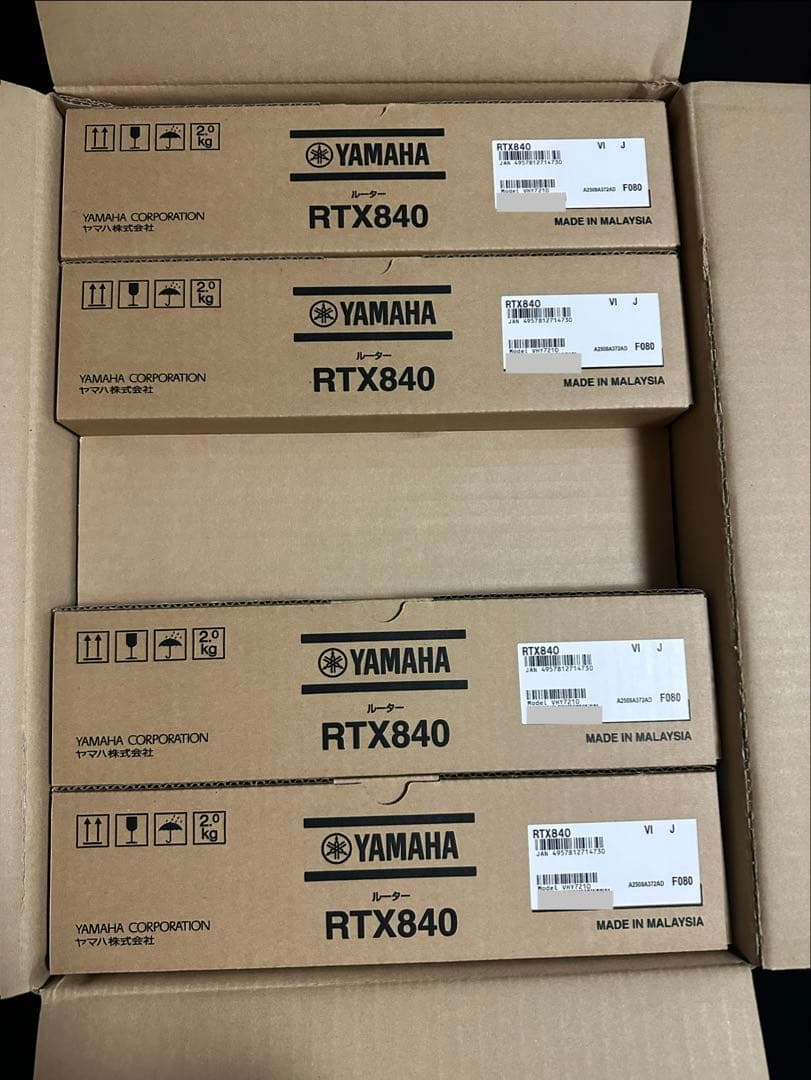 新品未開封　YAMAHA RTX840 ルーター 4台