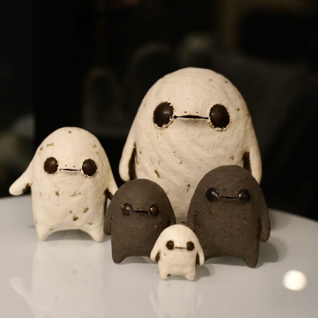 ④黒マラカスぼうや　ミヤチヤスヨさん　常滑焼　レア