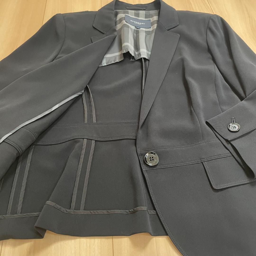 バーバリー BURBERRY 黒 ジャケット 46 日本製 大きいサイズ 美品