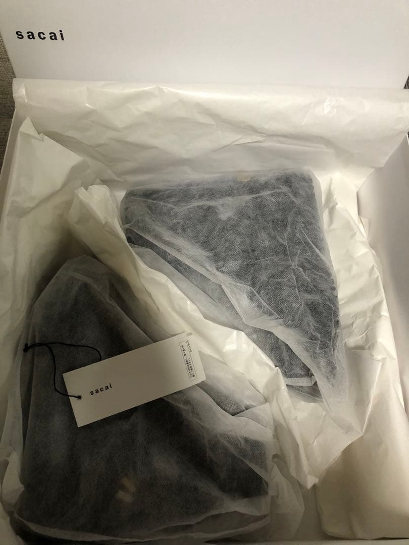 新品 sacai Sサイズ レシート有 ラバーブーツ 三越購入 レインブーツ