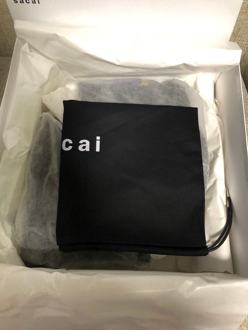 新品 sacai Sサイズ レシート有 ラバーブーツ 三越購入 レインブーツ