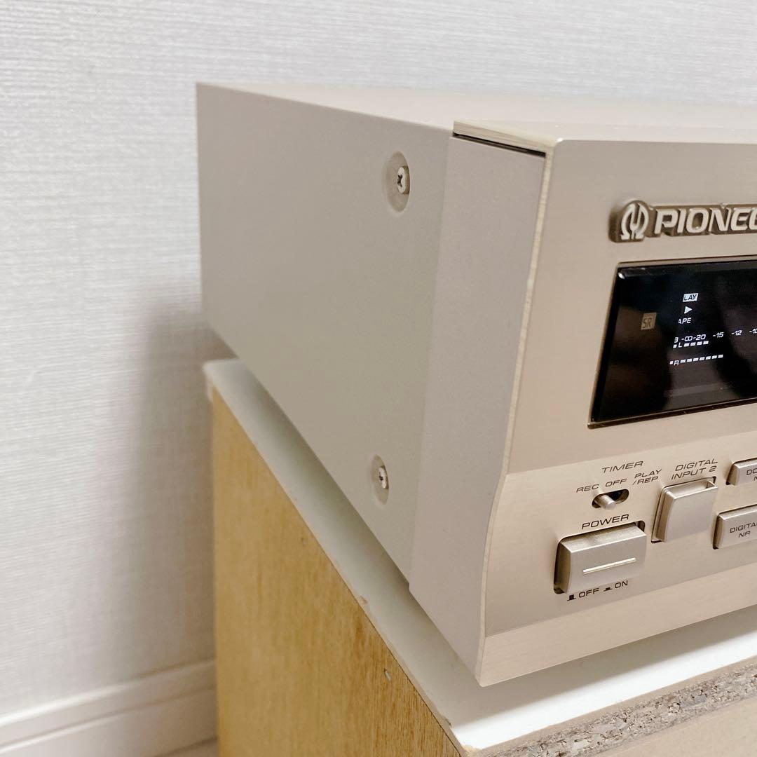 希少 極美品 Pioneer T-D7 高級 カセットデッキ 元箱 リモコン付