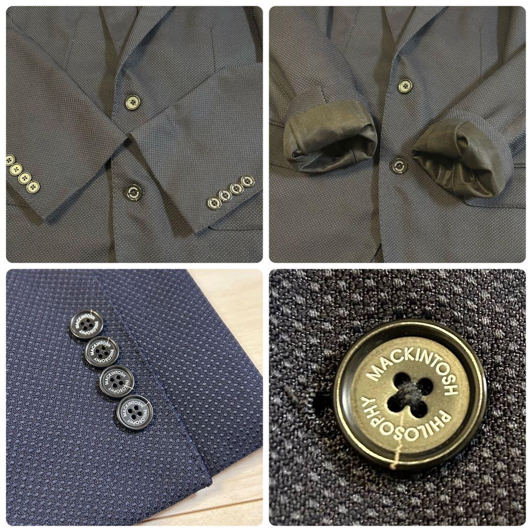 美品 マッキントッシュフィロソフィー トロッター テーラードジャケット ネイビー