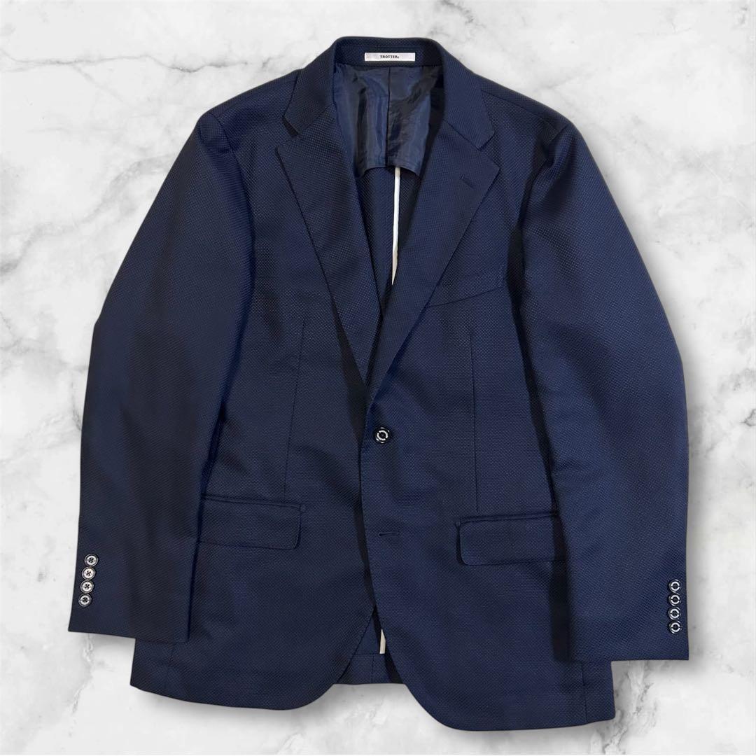 美品 マッキントッシュフィロソフィー トロッター テーラードジャケット ネイビー