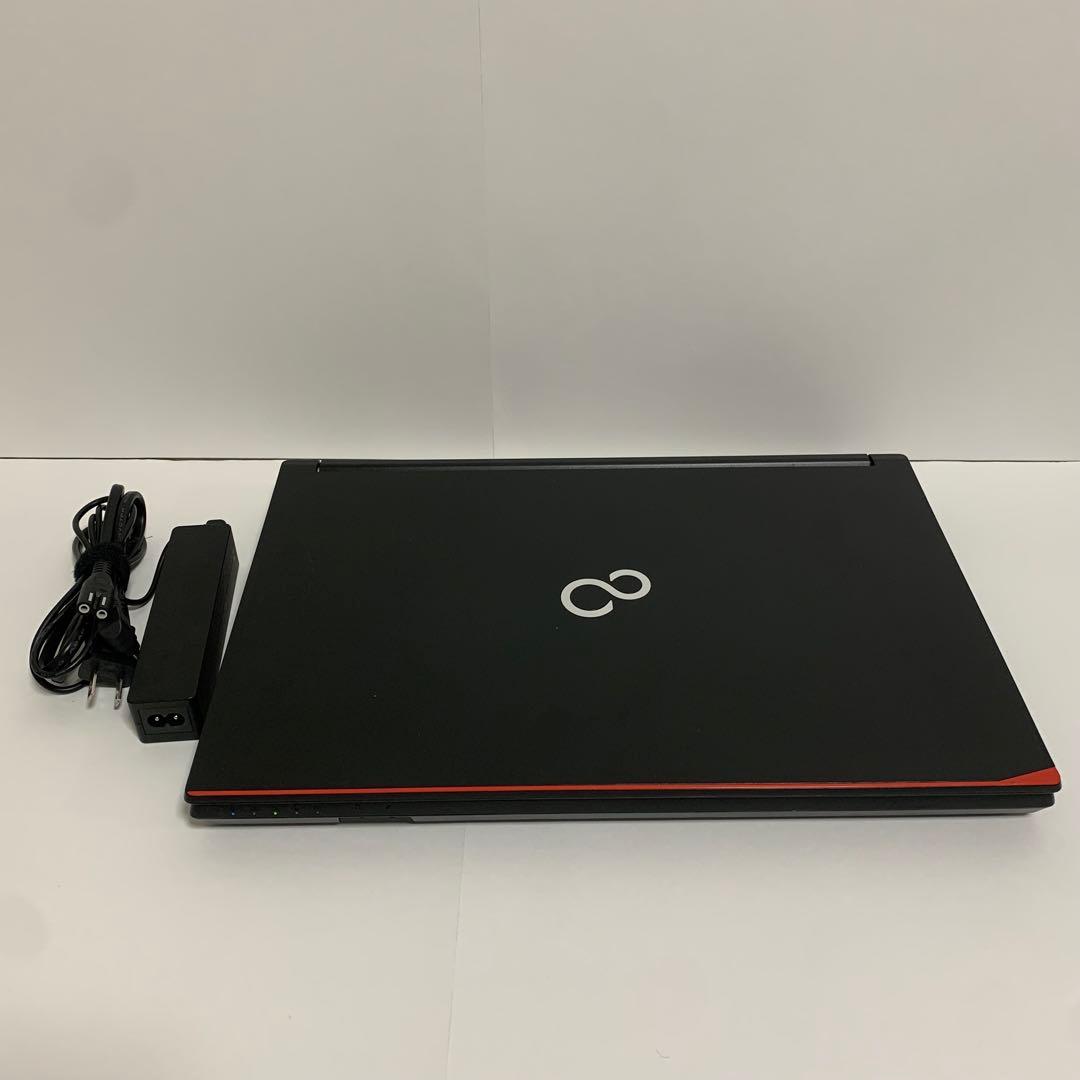 【Office付】富士通15型ノートPC　Win11/SSD/テンキー/DVD