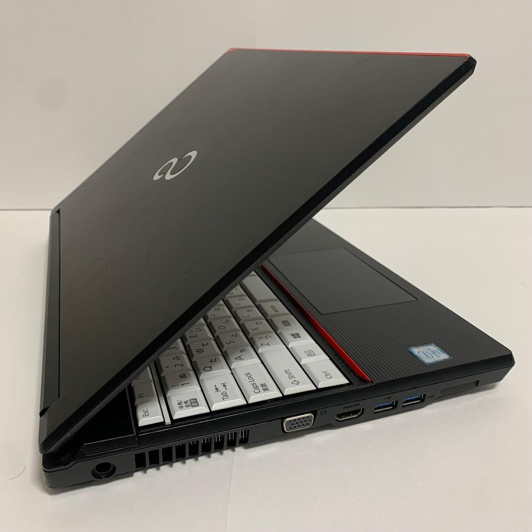 【Office付】富士通15型ノートPC　Win11/SSD/テンキー/DVD