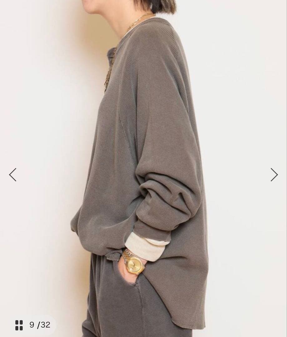 トップス REMI RELIEF HENLY L/S T-shirt