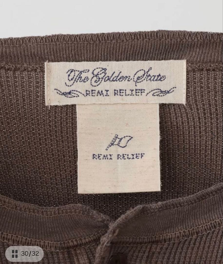 トップス REMI RELIEF HENLY L/S T-shirt