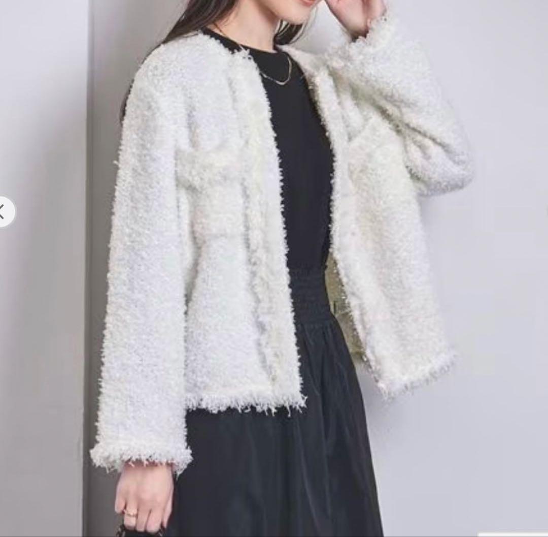 定価3.3万♡ ユナイテッドアローズ ツイードジャケット 白
