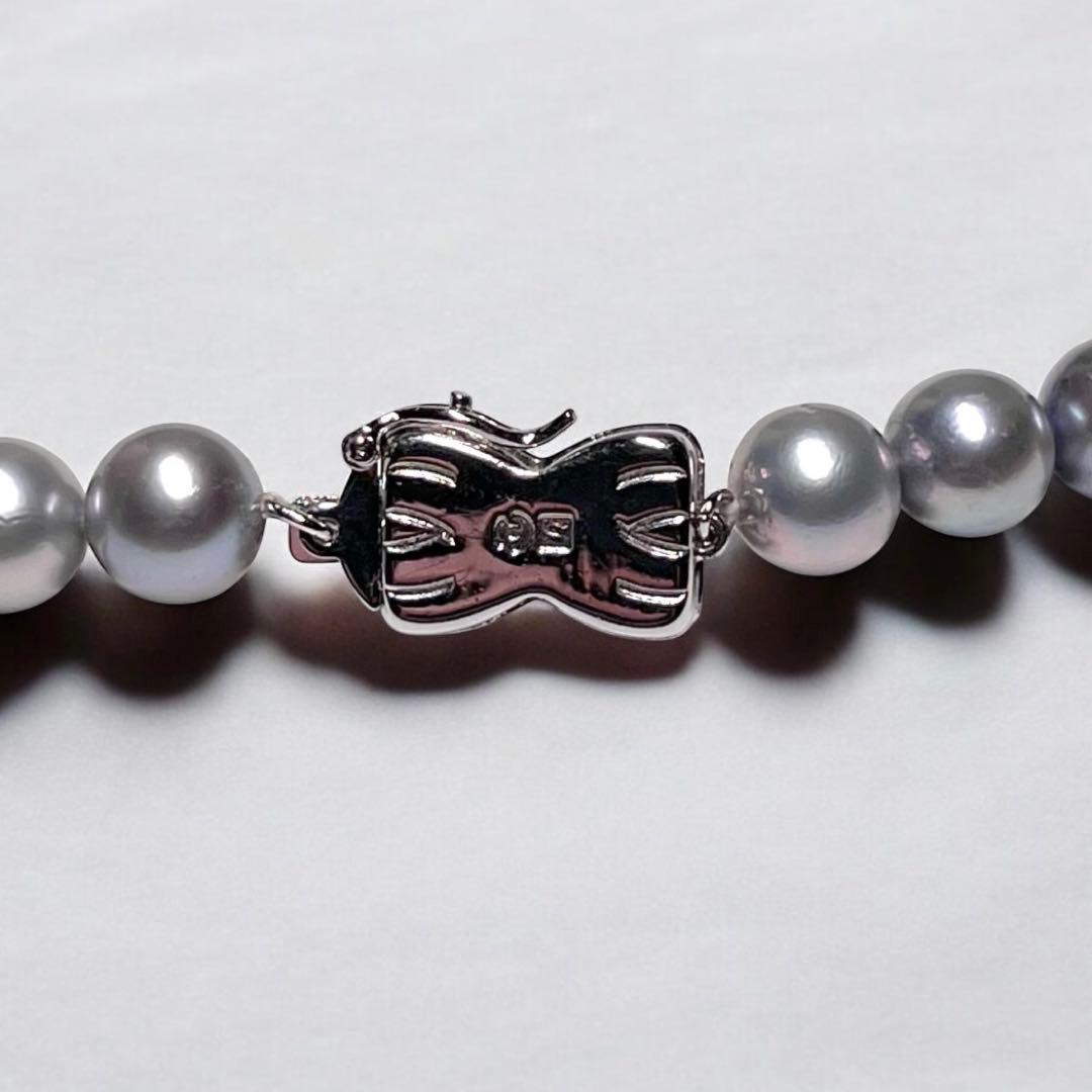 Imuzak】タサキ パール ネックレス 7mm WGk18ピアス セット