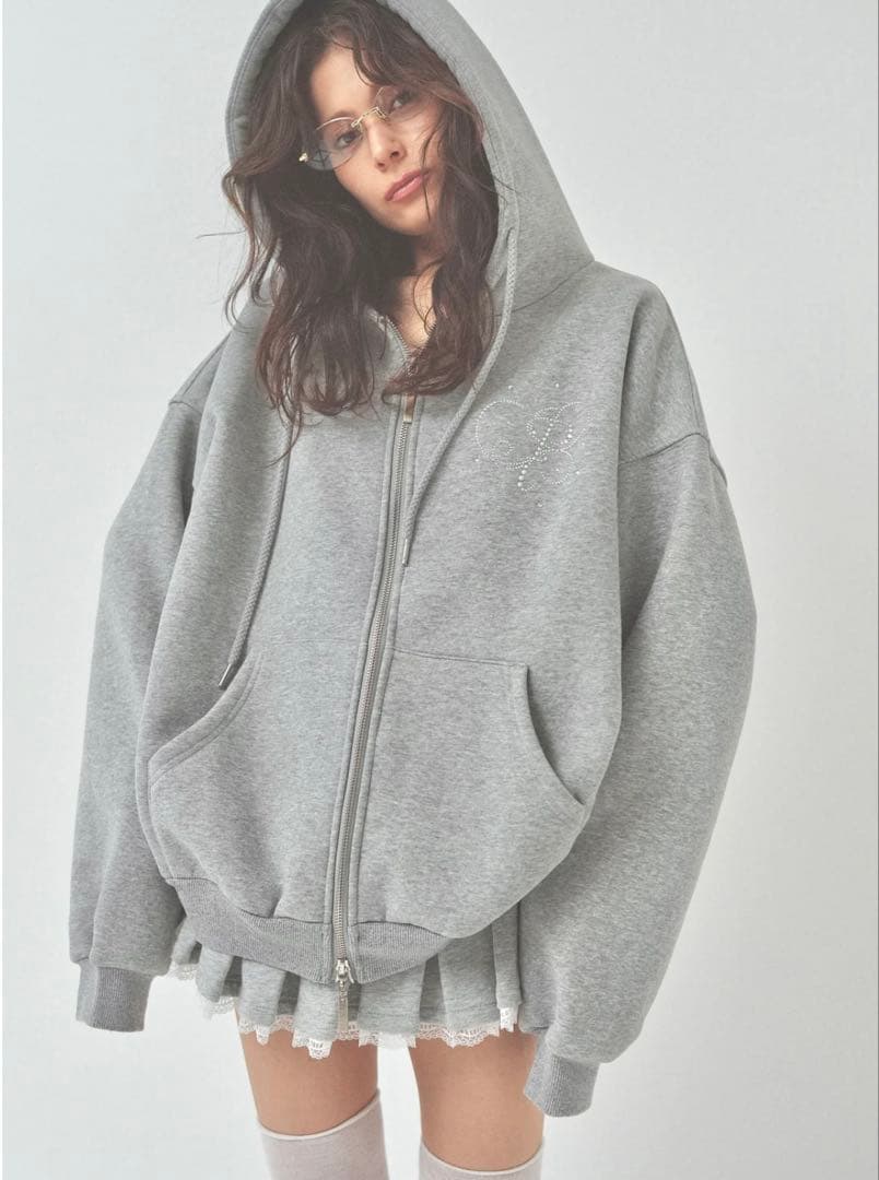 ペリキュール ラインストーンパーカー