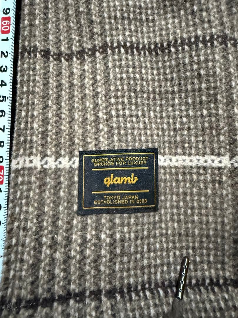glamb チェック柄 ダッフルコート