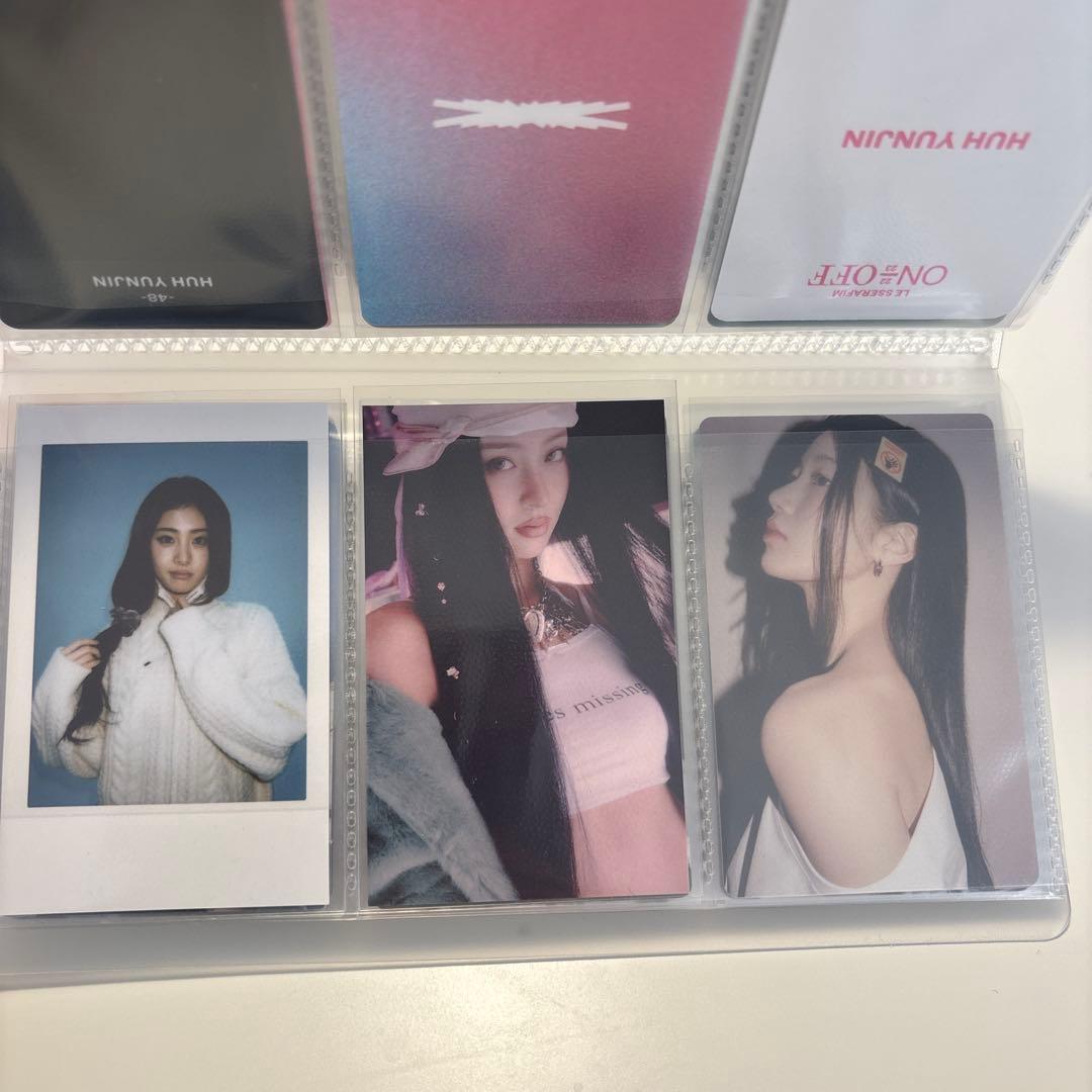 LE SSERAFIM トレカ (サクラ、ユンジン、カズハ) コメントでバラ売り