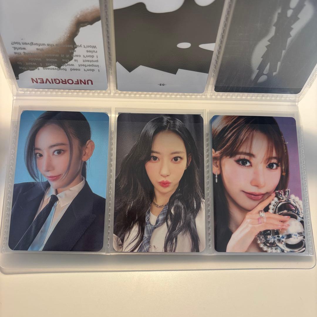 LE SSERAFIM トレカ (サクラ、ユンジン、カズハ) コメントでバラ売り