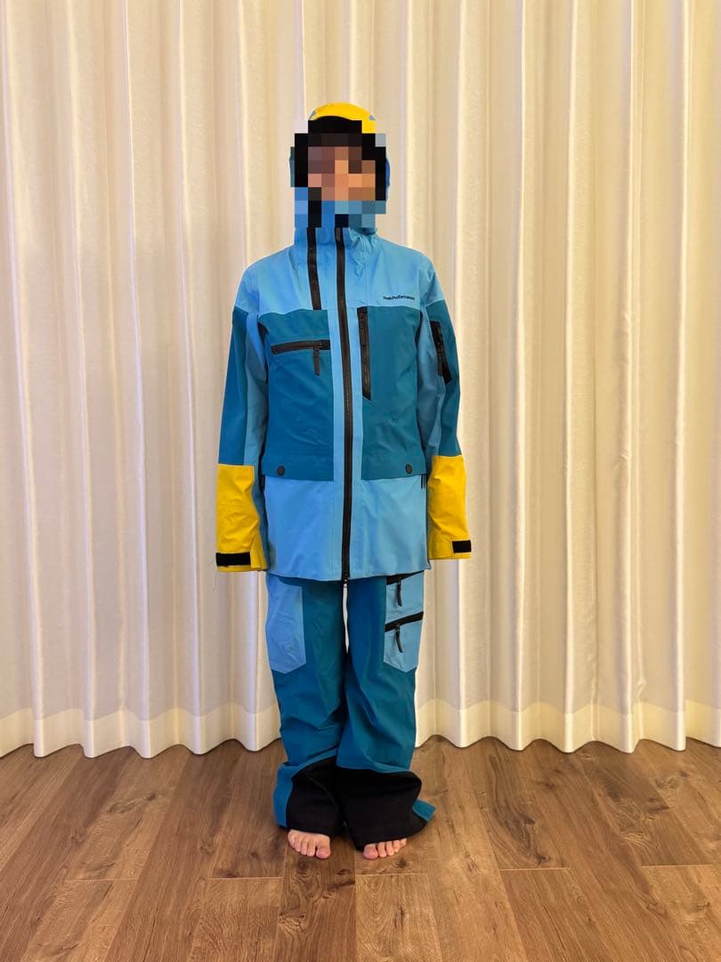 ピークパフォーマンス　GORE-TEXスキー、スノーウェア　ビブパンツ上下セット