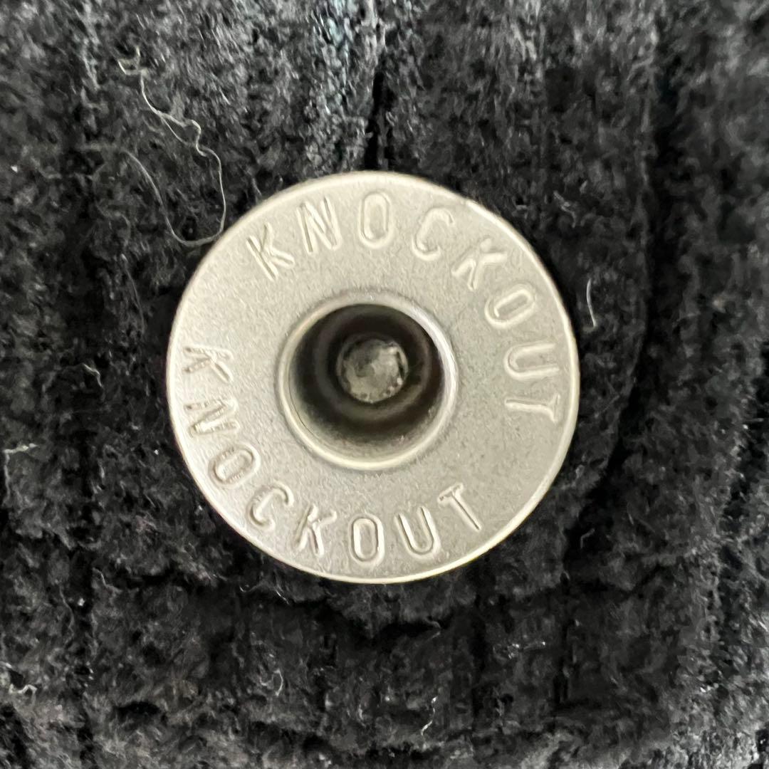 【超ビッグサイズ】ノックアウト✨️入手困難　コーデュロイ　カバーオール　黒　３ＸＬ