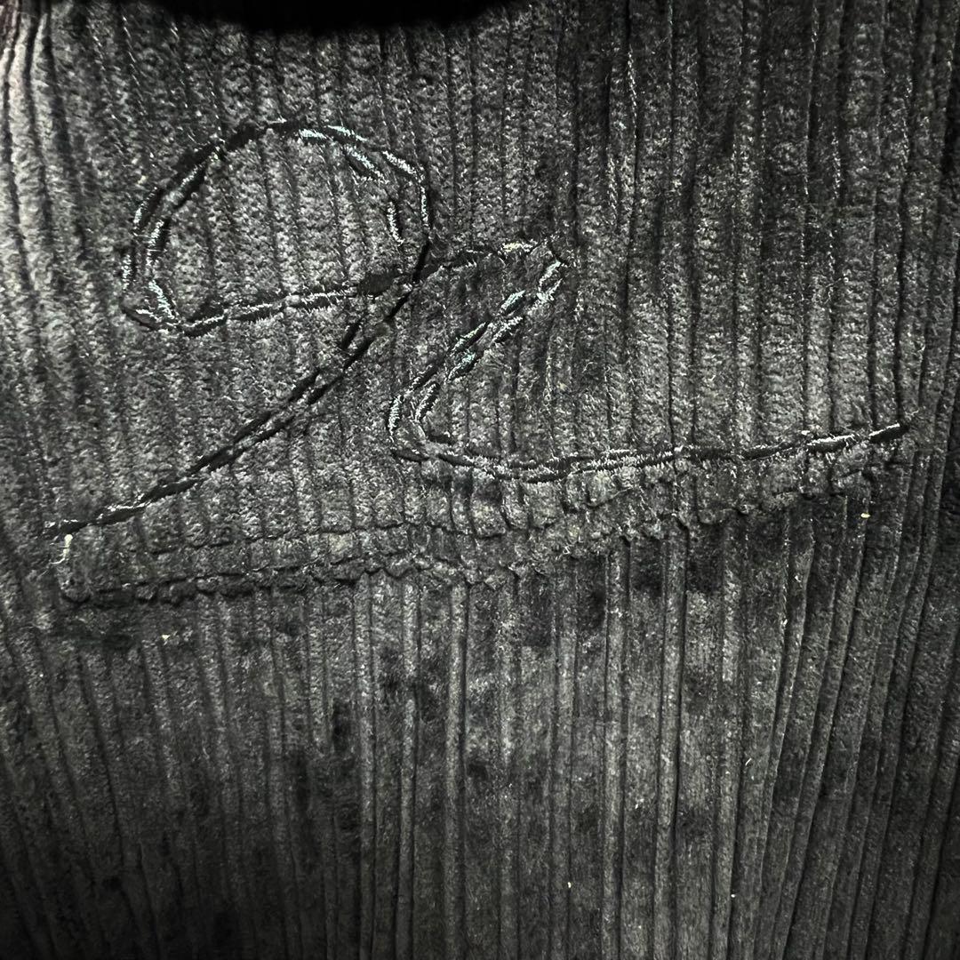 【超ビッグサイズ】ノックアウト✨️入手困難　コーデュロイ　カバーオール　黒　３ＸＬ