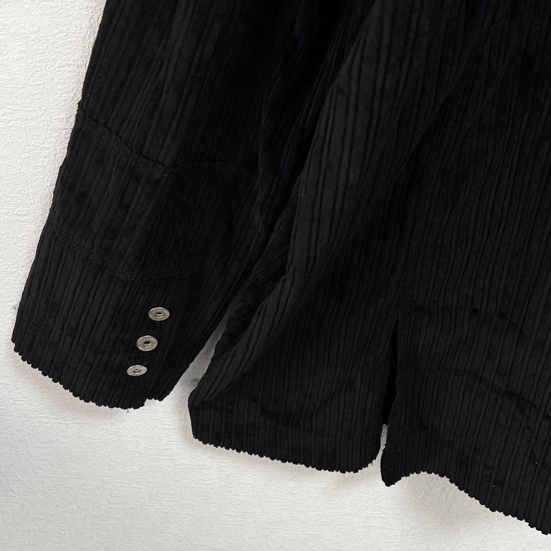 【超ビッグサイズ】ノックアウト✨️入手困難　コーデュロイ　カバーオール　黒　３ＸＬ
