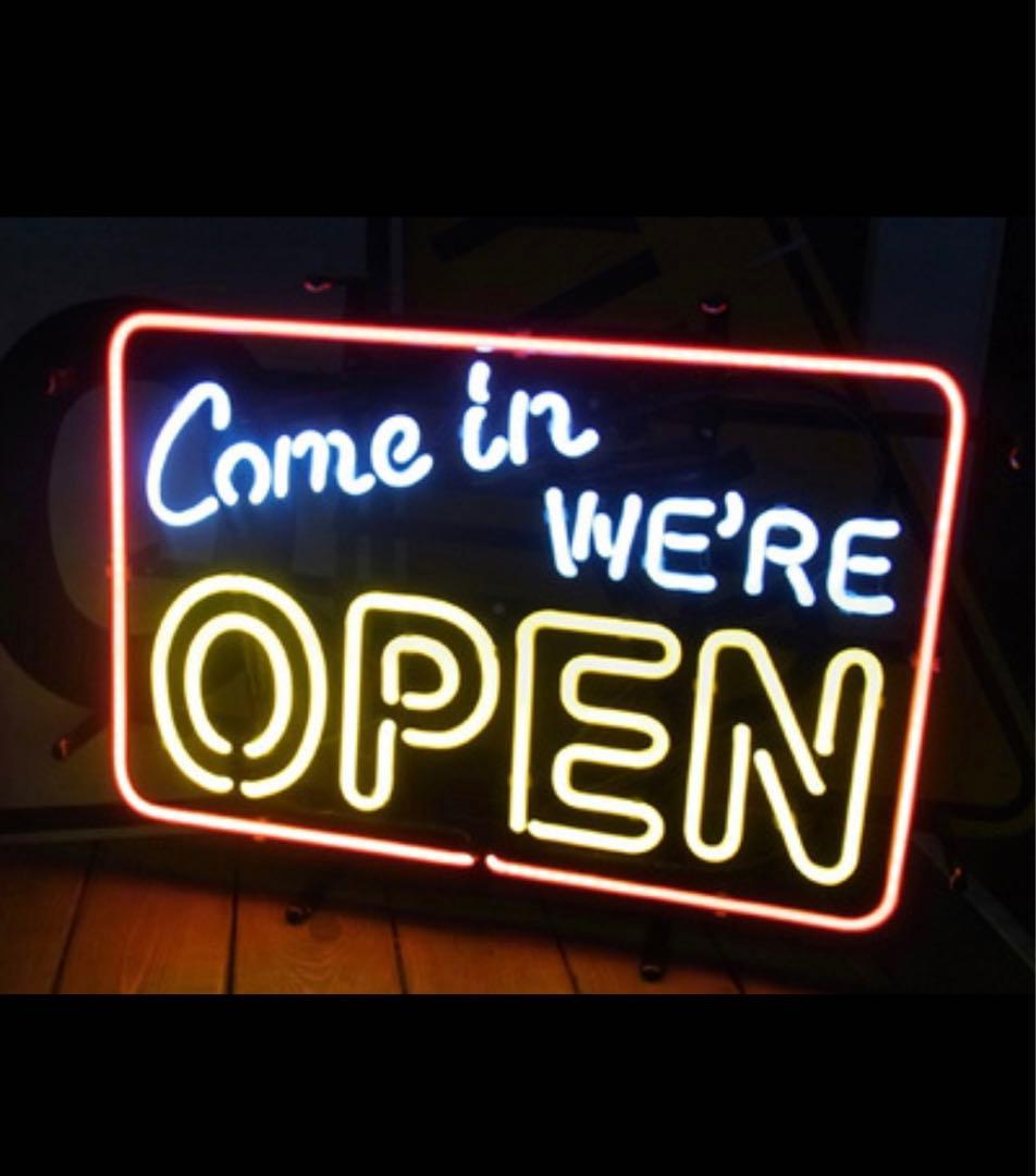ネオンサインOPEN オープン ネオン管 店舗 アメリカン雑貨 オーダーメイド