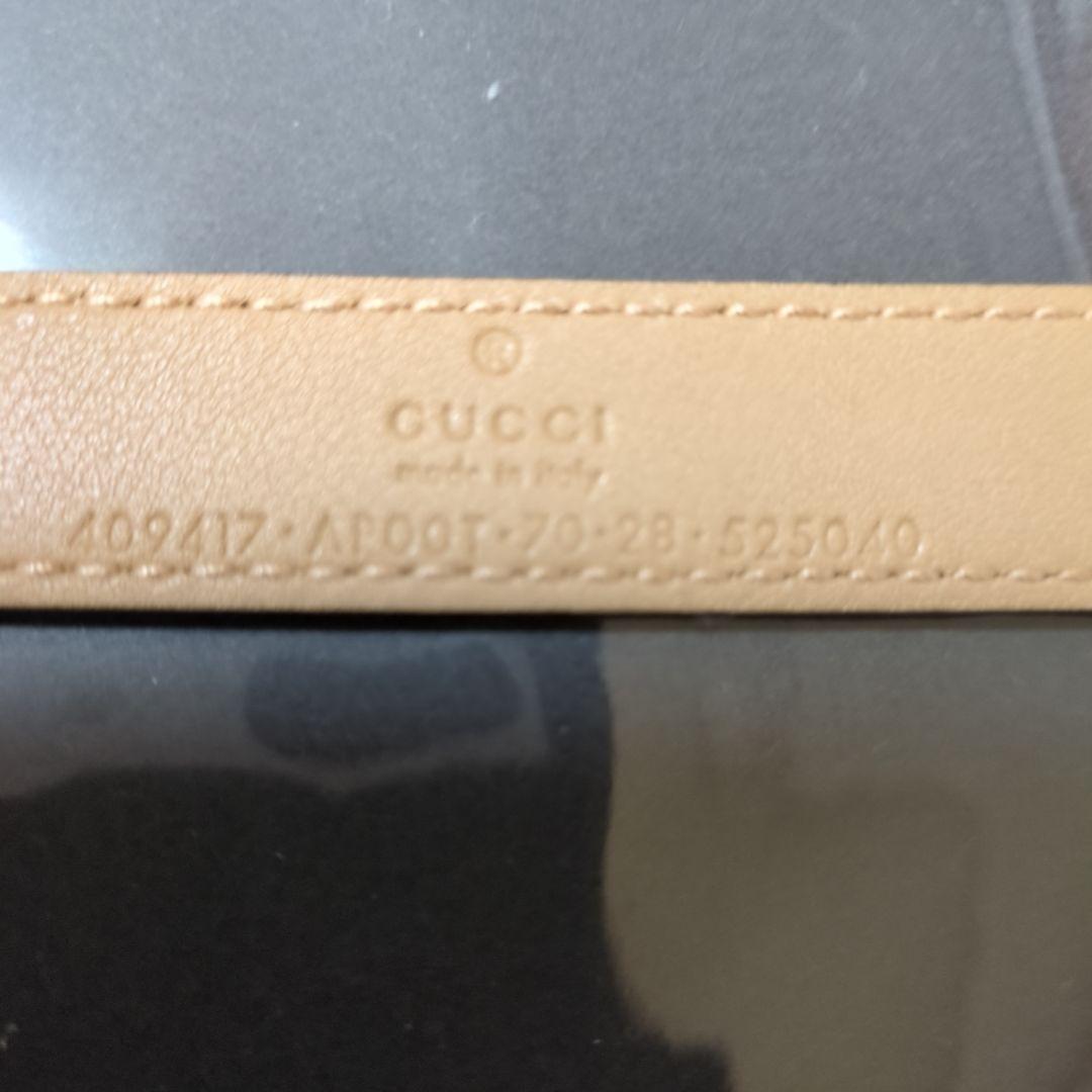 ♥GUCCI GGバックル ベルト ブラウン 保存袋付き（バックル含約80cm）