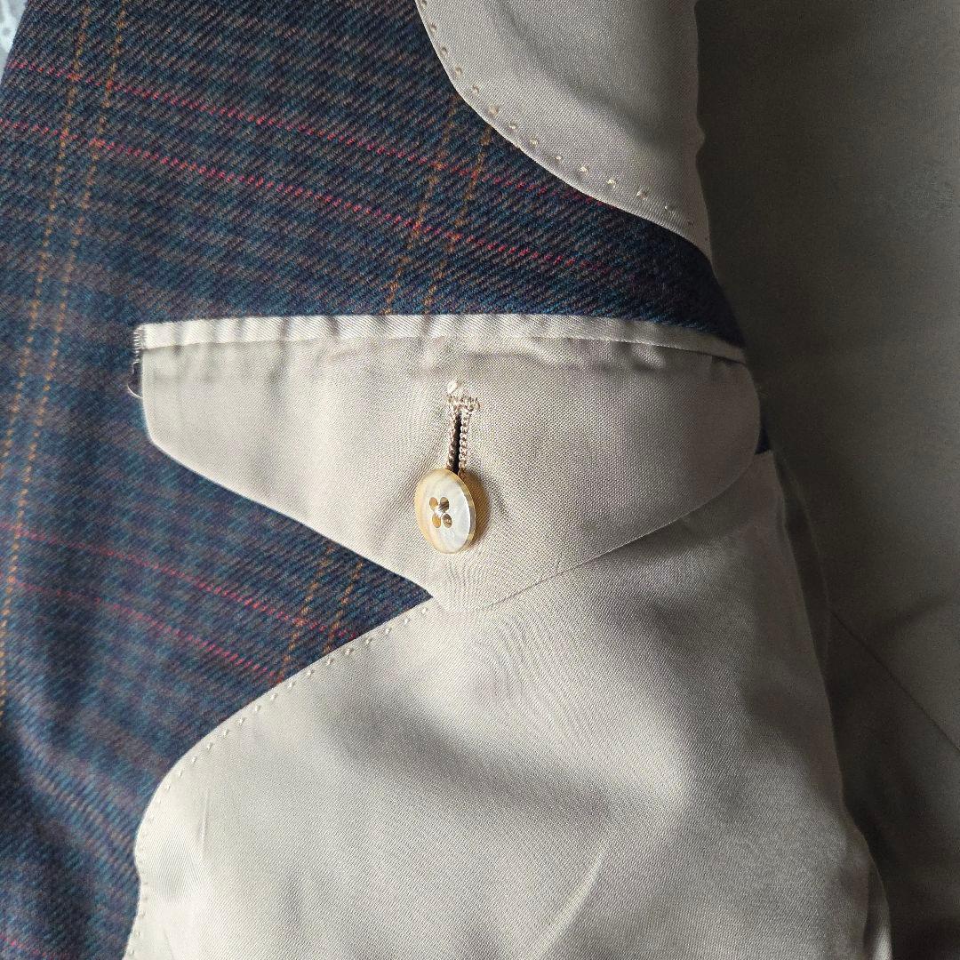 90s 日本製 Burberrys 金ボタン ホースロゴ ダブルブレスト 紺ブレ