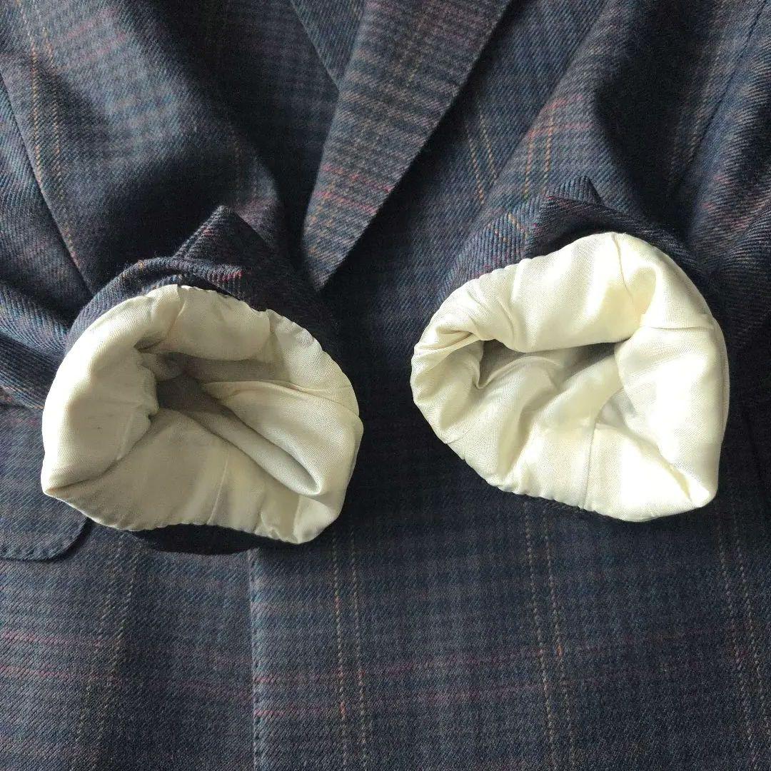 90s 日本製 Burberrys 金ボタン ホースロゴ ダブルブレスト 紺ブレ