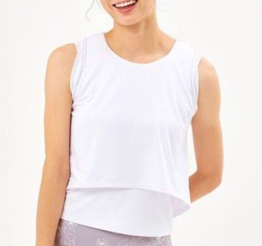 【新品未使用】【SUKALA】ショートフレアタンクトップ　ホワイト　Sサイズ